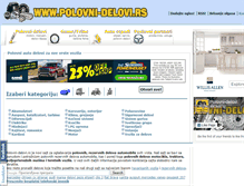 Tablet Screenshot of polovni-delovi.rs
